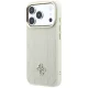 Guess Stripe Peony 4G Logo MagSafe dėklas telefonui iPhone 18 Pro Max / 17 Pro Max, smėlio spalvos