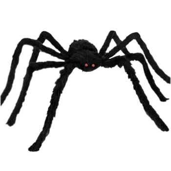 Ruhhy didelis dirbtinis voras Helovinui (50 cm), juodas