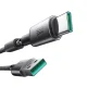 Joyroom S-A50 USB-A į USB-C laidas su magnetiniu organizatoriumi, 3A, 1.2m, pilkas
