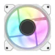 Darkflash DR08 3-in-1 120mm PWM A-RGB kompiuterio ventiliatoriai, balti
