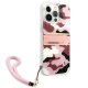 Guess Camo Strap Dėklas iPhone 13 / 13 Pro, Rožinis