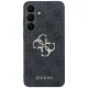 Dėklas Guess Leather 4G Metal Logo, skirtas Samsung Galaxy S26 FE, juodas
