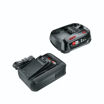 Bosch 18V Pradinis Rinkinys: 2.5Ah Akumuliatorius ir Įkroviklis