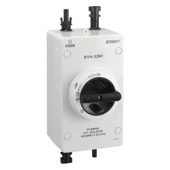 Nuolatinės srovės jungiklis DC Isolator Switch 2P 32A 1000VDC MC4 IP66