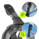 4Fizjo Tsunami S/M Full Face Snorkeling Mask, Black