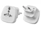 Universalus kelioninis maitinimo adapteris, UK į EU (2-pin), Baltas