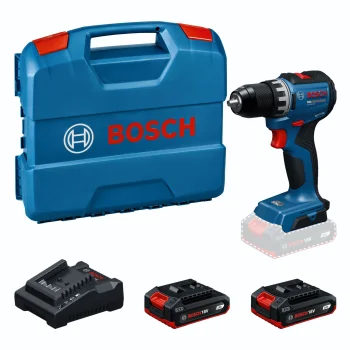 Akumuliatorinis gręžtuvas-suktuvas Bosch GSR 18V-52 su 2x 2.0Ah akumuliatoriais ir krovikliu