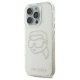 Karl Lagerfeld dėklas iPhone 16 Pro Max telefonui IML Rhinestones Karl Head
