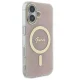 Guess dėklas iPhone 16 Plus telefonui IML 4G MagSafe, rožinis
