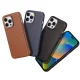 Dux Ducis Naples case iPhone 14 Pro Max magnetic leather MagSafe cover brown