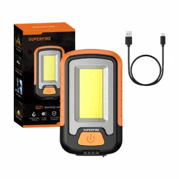 Dirbtuvių žibintuvėlis Superfire G21, 650 lm, USB