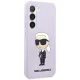 Karl Lagerfeld dėklas Samsung Galaxy S23+ telefonui, violetinis