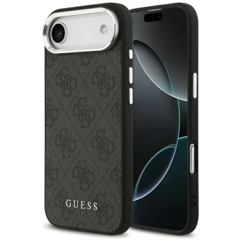 Guess dėklas iPhone 17 Air telefonui 4G Classic Logo MagSafe, juodas