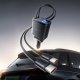Automobilinis įkroviklis Orico Twin Reach 45W su ištraukiamais laidais, juodas
