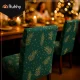 Ruhhy 26637 Elastic Chair Covers, 6 pcs, Green