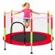 Case vaikiškas sodo batutas su tinklu ir kamuoliukais, 140 cm, raudonas