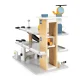 Large Wooden Toy Garage Playset with Lift, Cars & Helicopter ECOTOYS