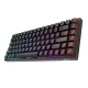 Belaidė mechaninė klaviatūra Royal Kludge RK84 RGB, Red switch, juoda