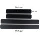 Car Door Sill Protective Stickers Carbon Black (4 Pcs)