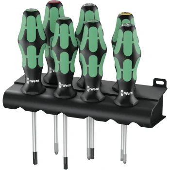 Atsuktuvų rinkinys Wera 367/6 TORX BO Kraftform su laikikliu, 6 vnt.