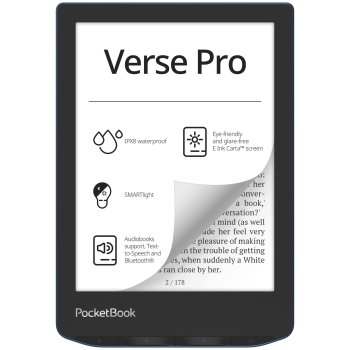 PocketBook Verse Pro el. knygų skaitytuvas, žydras (Azure)