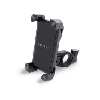 Dviračio laikiklis telefonui Forever BH-110 iki 6,5", juodas