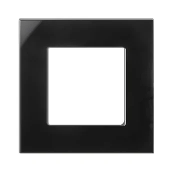 Stiklinis montavimo rėmelis Maclean MCE730B, vienvietis, 86 x 86 mm, juodas