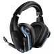 Belaidės žaidimų ausinės Logitech G935 (981-000744), juodos/mėlynos