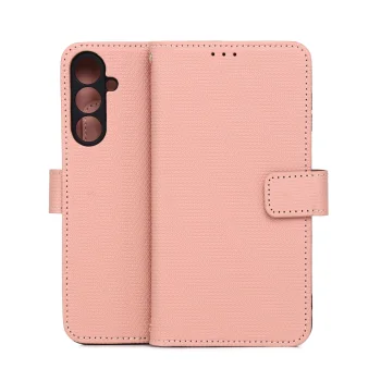 Atverčiamasis dėklas TFO Smart Triangle telefonui Samsung Galaxy A16 4G / A16 5G / M16 5G, juodas ir rožinis