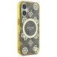Guess dėklas iPhone 16 telefonui IML Peony On 4G Background MagSafe, rudas