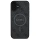Guess 4G Ring Classic Logo MagSafe dėklas telefonui iPhone 16, juodas