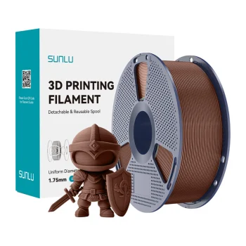 Sunlu PLA+ 3D spausdinimo siūlas 1.75 mm, Chocolate