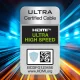 HDMI 2.1 laidas Wozinsky WHDMI-30, 8K 60Hz, 48 Gbps, 3 m, sidabrinis