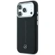 Mercedes dėklas iPhone 18 Pro Max / 17 Pro Max Leather Semi Wrap Iconic Line MagSafe, juodas