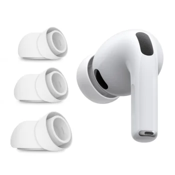 Tech-Protect silikoniniai ausinių antgaliai AirPods Pro 3 (S/M/L), balti