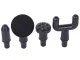 Relaxing Muscle Massager Gun with 4 Nozzles Wireless Massage Device, Black