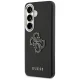 Guess Grained Big 4G Metal Logo Case for Samsung Galaxy S26, Black