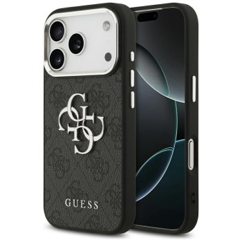 Guess dėklas skirtas iPhone 17 Pro, 4G Big 4G Classic Logo, juodas