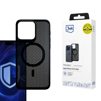 Dėklas 3mk COOLing MagCase skirtas Apple iPhone 15 Pro Max, juodas