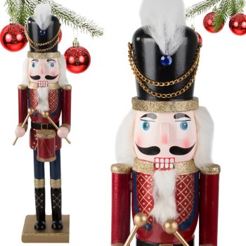 Wooden Nutcracker Soldier Figure, 50 cm, Christmas Decor