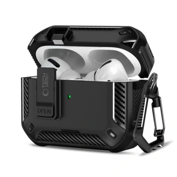 Tech-Protect Carbonox MagSafe Earbuds Case for AirPods Pro - Black