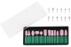 Set of 12 Stone Nail Drill Bits for Manicure, Pedicure & Podiatry