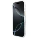 Guess IML Script Metal MagSafe dėklas telefonui iPhone Air, skaidrus