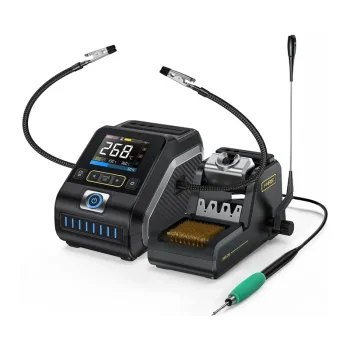 Litavimo stotelė FNIRSI DWS-200 210 200W su 2.8" TFT ekranu