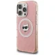 Karl Lagerfeld IML Choupette Head Logo MagSafe dėklas iPhone 16 Pro Max, rožinis
