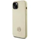 Guess dėklas iPhone 15 Plus telefonui 4G Strass Metal Logo, auksinis