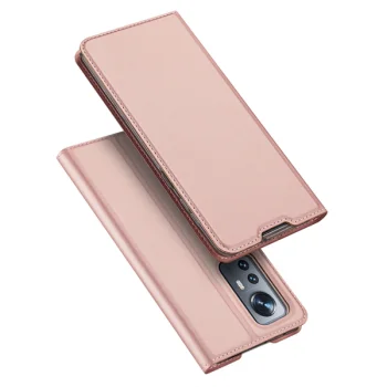 Dux Ducis magnetinis atverčiamas dėklas Xiaomi 12 / 12X telefonui, rožinis