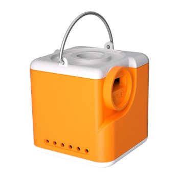 Flextail Nano Pump 5C1 nešiojama pompa su žibintu, oranžinė