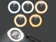 Stalinė didinamoji lempa su LED apšvietimu 10x, reguliuojamu stovu, juoda