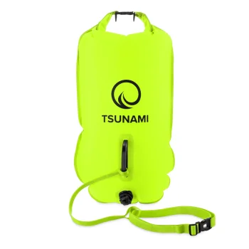 Pripučiama plaukimo plūdė su sausu skyriumi 4Fizjo TSUNAMI, 36L, geltona